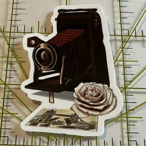 •Brand New• Vintage Camera Aesthetic Waterproof Sticker